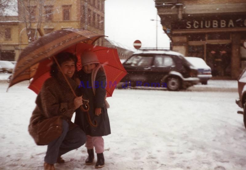 Nevicata a Roma. Foto: Album di Roma [CC BY]